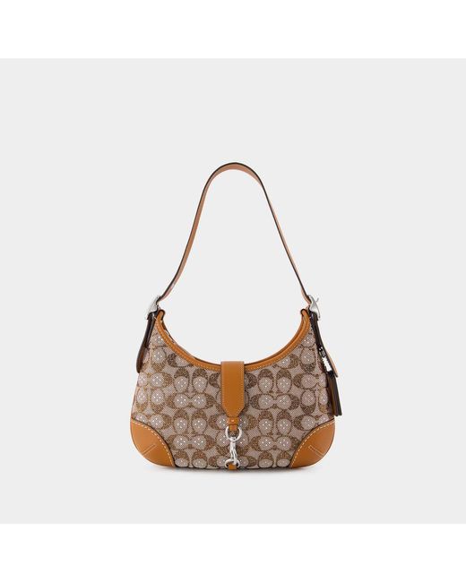 COACH Brown Hamptons Hobo Bag