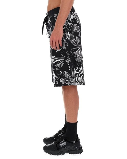 Versace Jeans Couture Black Short Pocelain Baroque for men