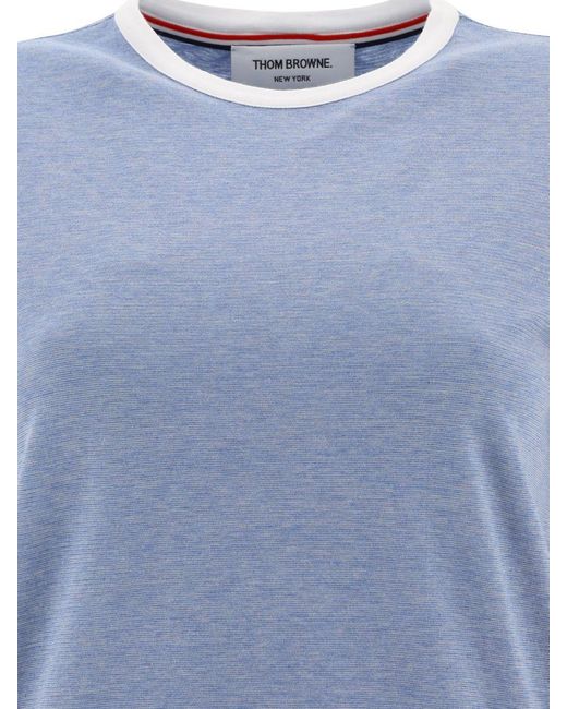 Thom Browne Blue Basic T-shirt