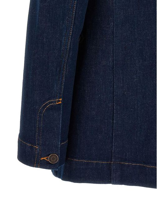 Moschino Jeans Blue Cotton Blazer