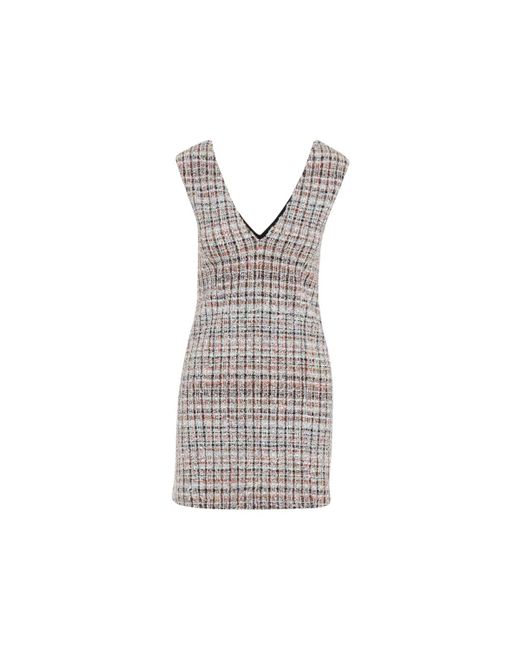 Missoni Gray Viscose Wool Metallic Fiber Caperdoni Dress