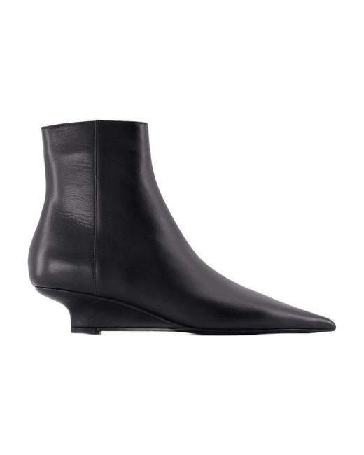 Totême  Black Sharp Ankle Boots