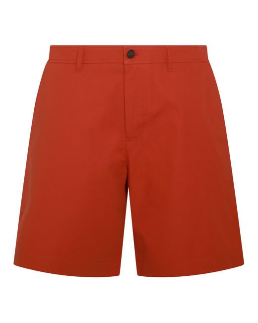 Maison Kitsuné Red Maison Kitsune' Shorts for men