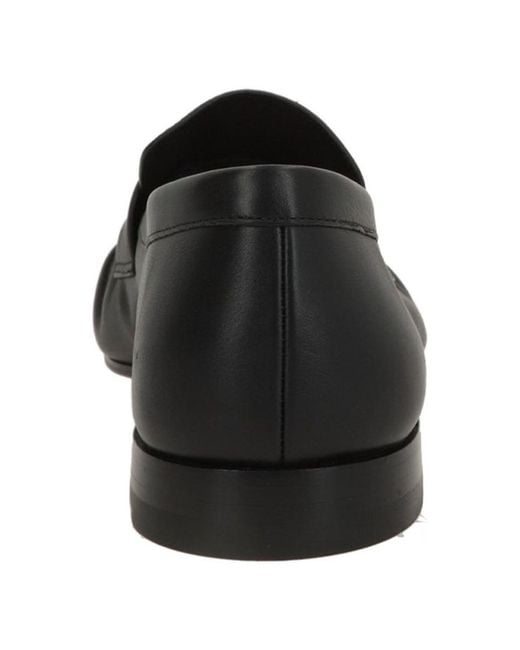 Christian Louboutin Black Leather Loafers for men