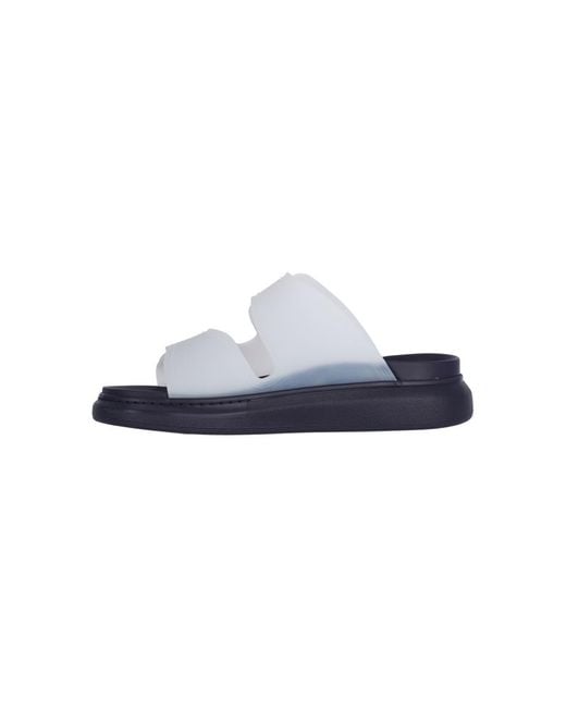 Alexander McQueen Blue Hybrid Slide Sandals for men
