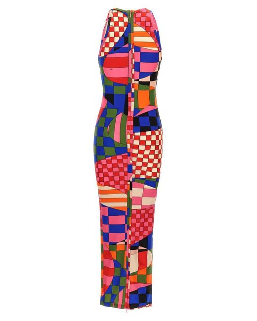 Emilio Pucci Patterned Print Dress Dresses in Red