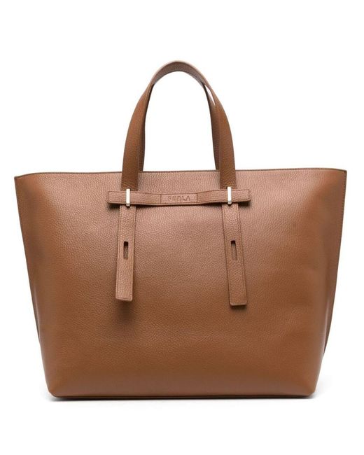 Furla Giove L Tote Bags in Brown | Lyst Canada