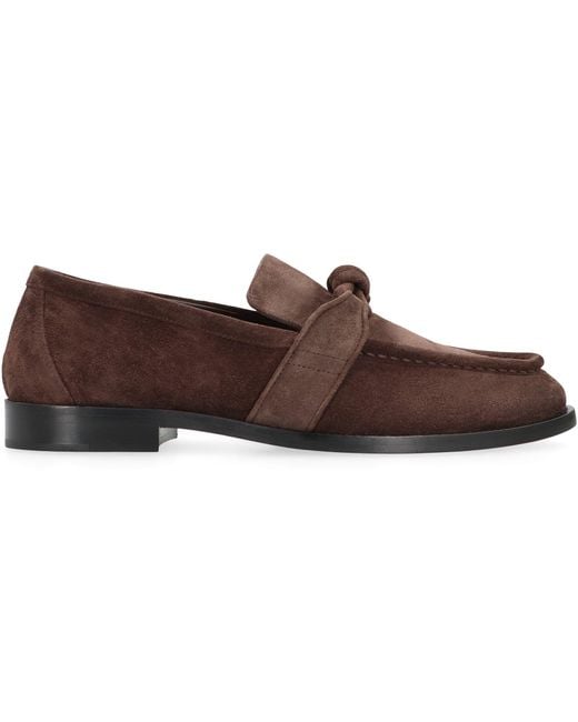 Bottega Veneta Brown Astaire Suede Loafers for men