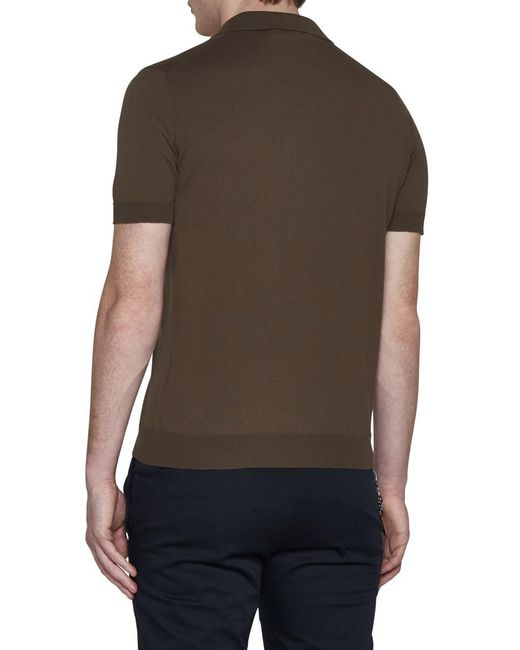 Tagliatore Brown T-Shirts And Polos for men