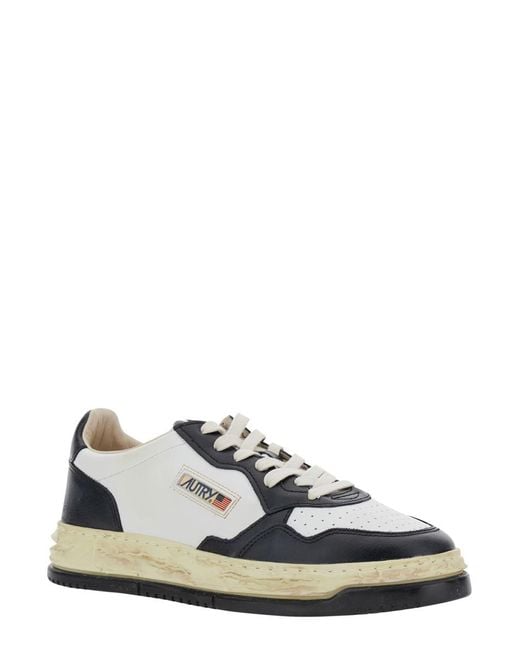 Maison Mihara Yasuhiro White 'Medalist Low Vintage X Mihara Yasuhiro' And Sneakers With Handcrafted Sole for men
