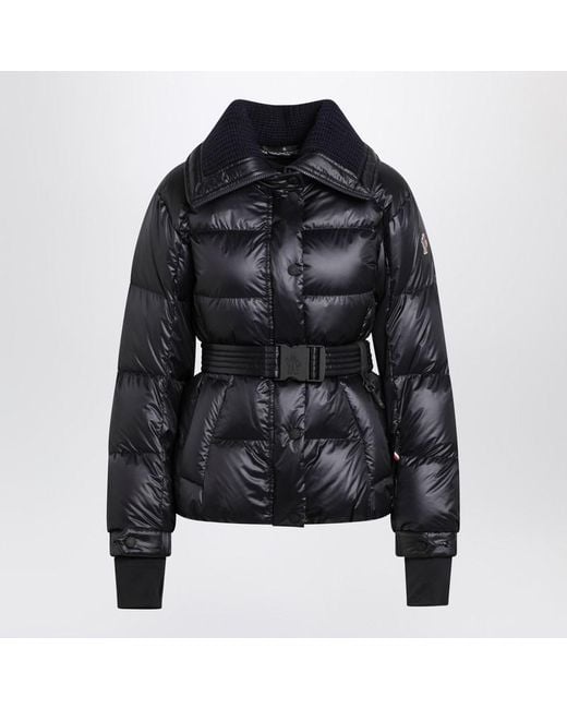 Moncler Black Bataillouse Ski Jacket With Belt