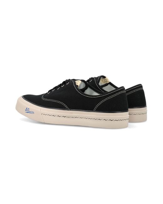 Visvim Black Logan Deck Lo Sipe Sneakers for men