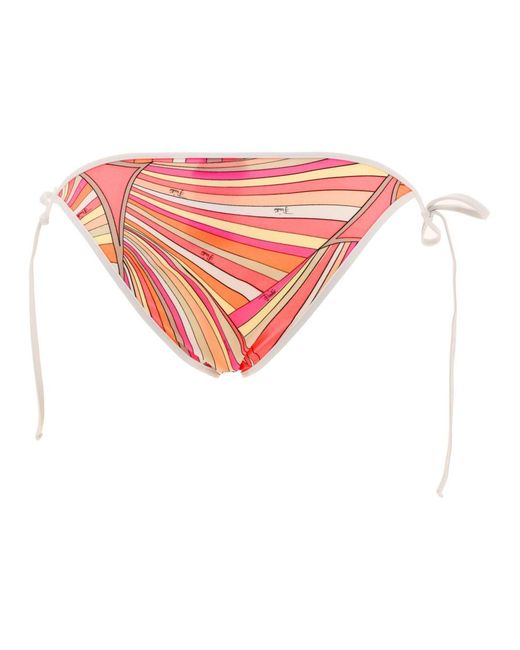 Emilio Pucci Pink Iride Print Bikini Briefs