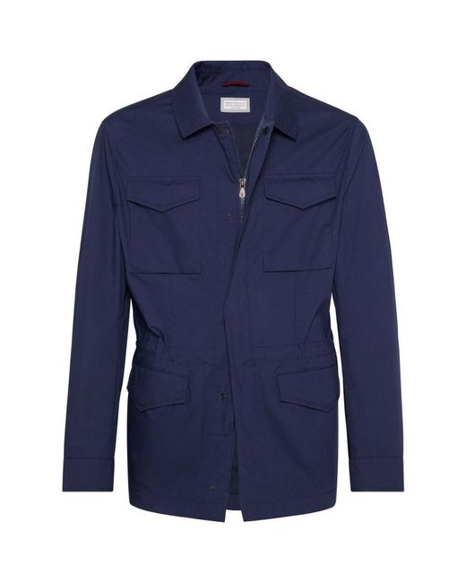 Brunello Cucinelli Blue Outerwears for men