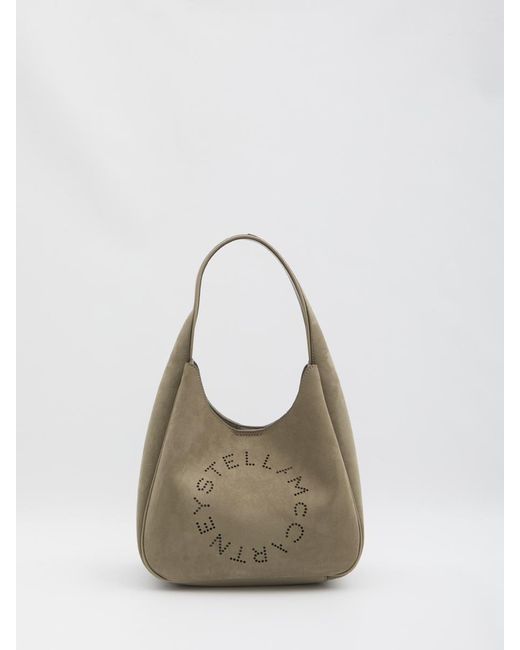Stella McCartney Natural Hobo Bag With Logo