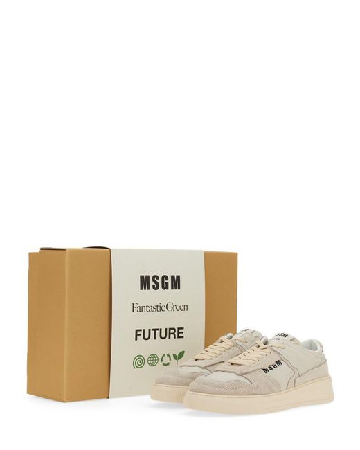 MSGM White Fg1 Eco-friendly Sneaker for men