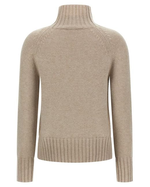 Max Mara Natural 'Mantova' Turtleneck Sweater