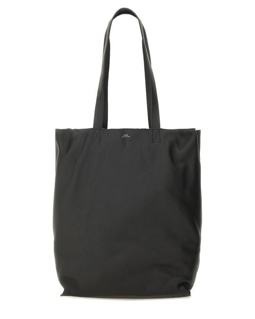 A.P.C. Black Medium "Maiko" Tote Bag for men