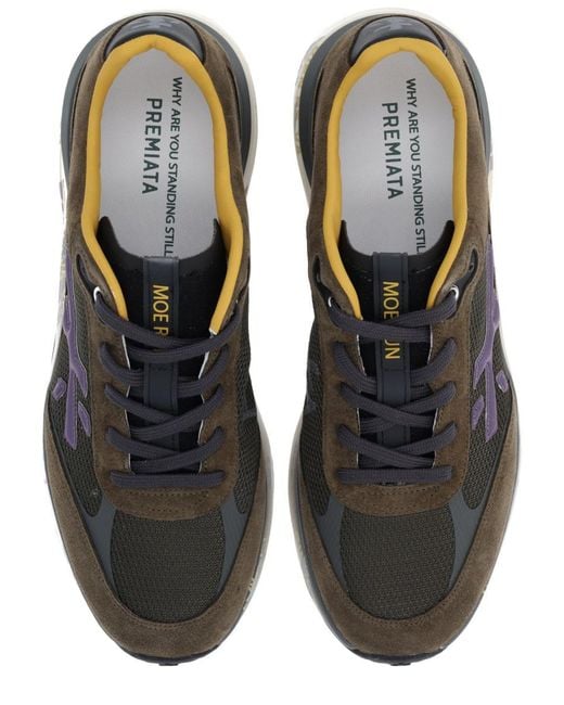 Premiata Black "Moerun" Sneaker for men