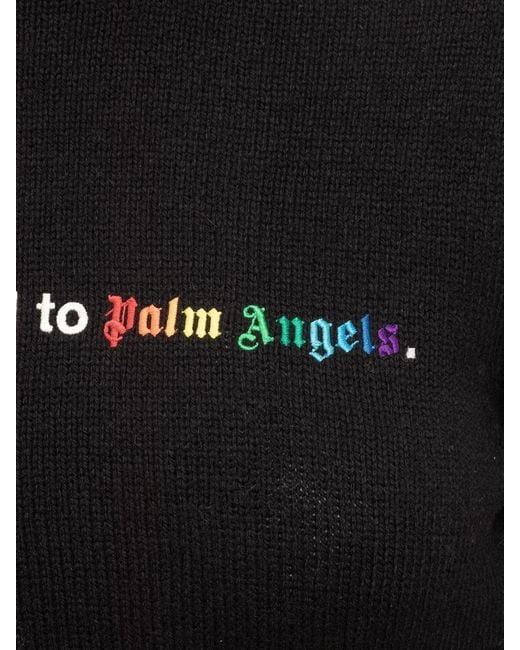 Palm Angels Black Turtleneck Sweater