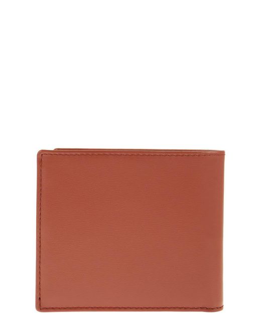 Tod's Red Leather Wallet With Logo for men