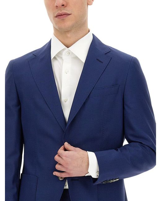 Boss Blue Regular Fit Suit for men