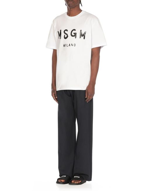 MSGM White T-Shirts And Polos for men