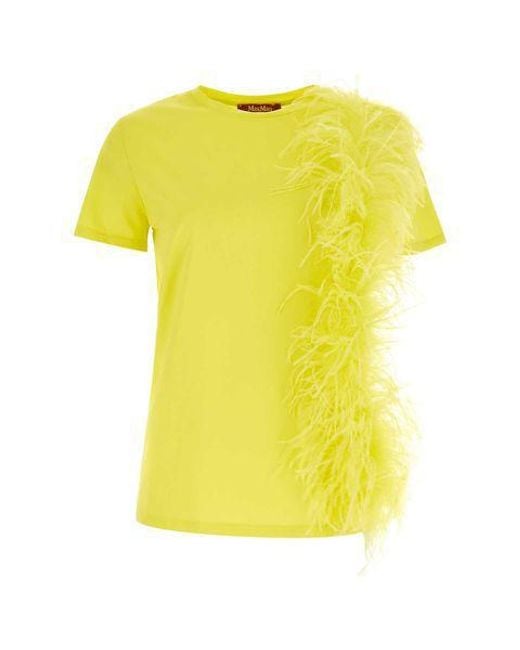 Max Mara Studio Yellow T-Shirts & Tops