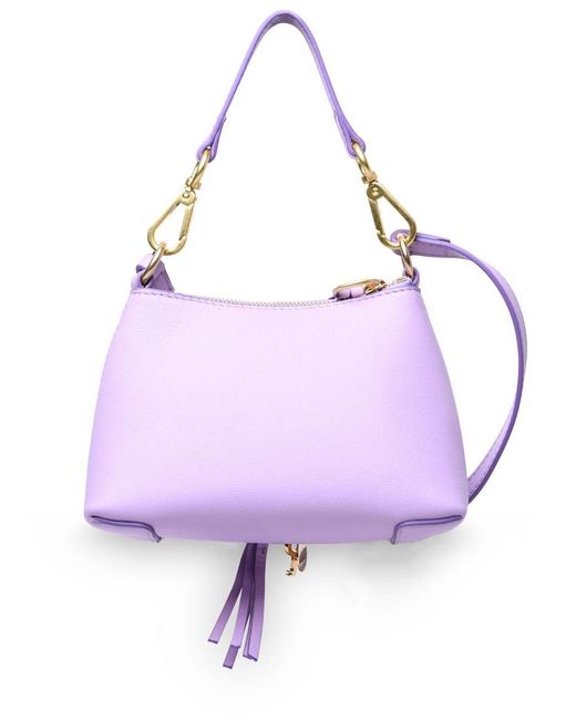 See By Chloé Purple 'Joan' Mini Lilac Cowhide Crossbody Bag