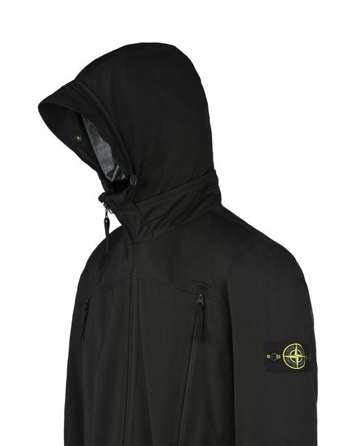 Stone Island Light Soft Shell Check Grid Jacket In in Black for Men | Lyst  Canada