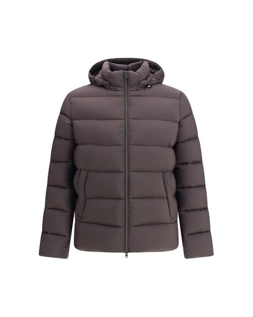 Herno Gray Down Jackets for men