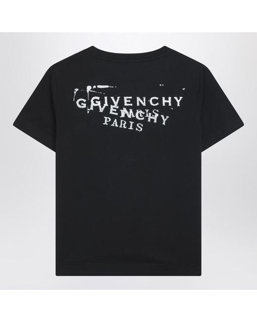 Givenchy Black T-Shirt With Stamp Print