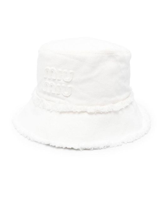 Miu Miu Hats White