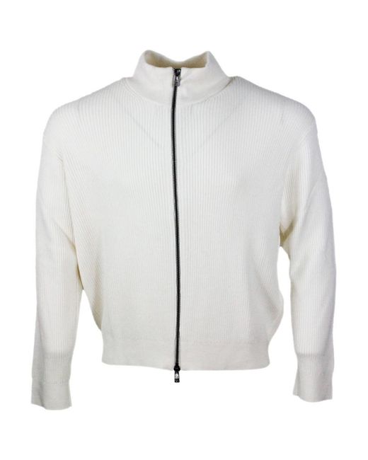 ARMANI EXCHANGE Men's White Sweaters