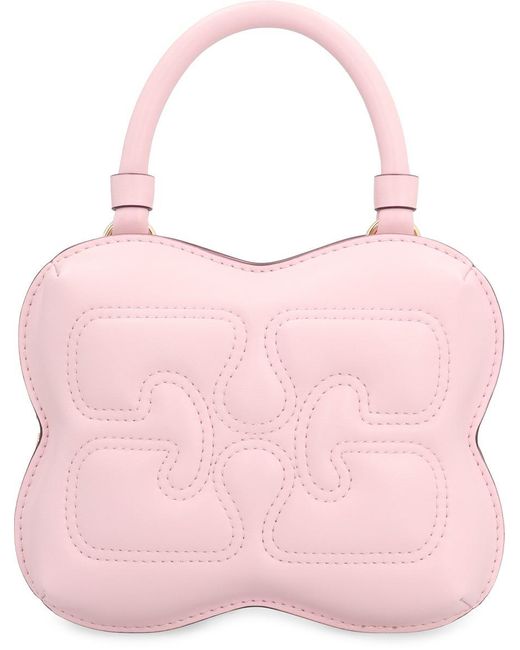 Ganni Pink Butterfly Eco-Leather Small Bag
