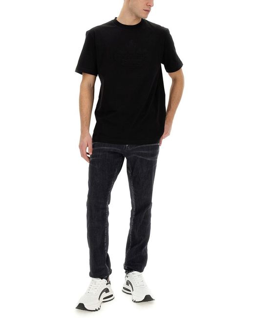 DSquared² Black Regular Fit T-Shirt for men