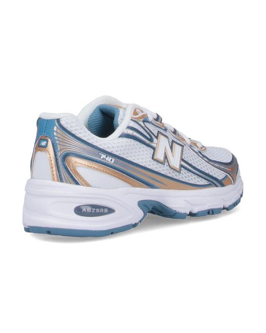 New Balance Blue "740" Sneakers