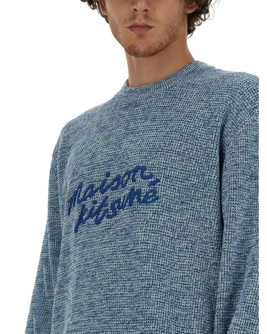 Maison Kitsuné Blue Knitwear for men