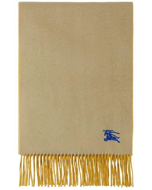 Burberry Natural Reversible Scarf With Bangs Accessories for men