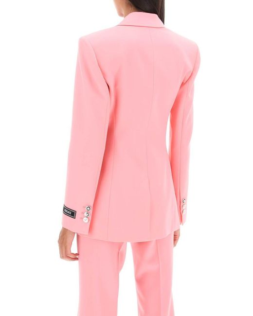 Versace Pink Single Breasted Medusa Jacket