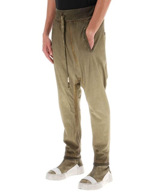 Boris Bidjan Saberi 11 Green Boris Bidjan Saberi Low-crotch joggers for men