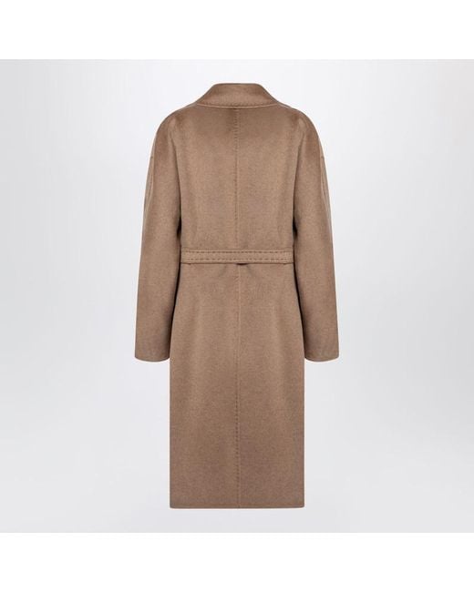 Max Mara Brown Atelier Deconstructed Coat