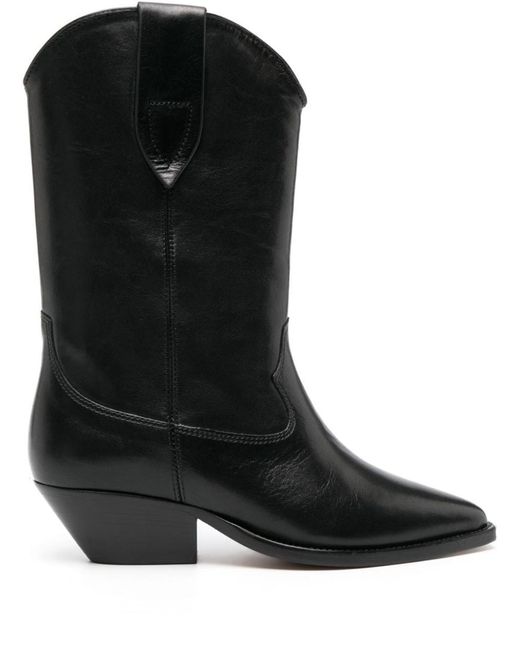 Isabel Marant Black Duerto Leather Boots