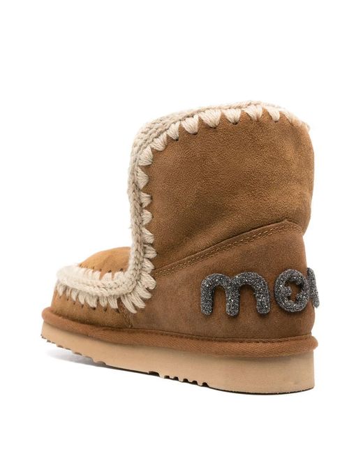 Mou Brown Eskimo 18 Glitter Shoes