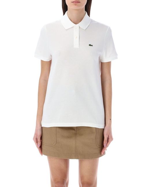Lacoste White Classic Polo Shirt