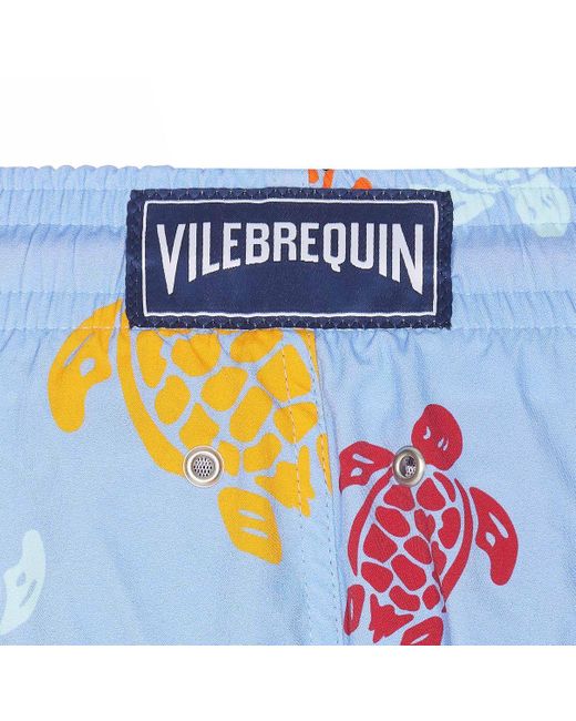 Vilebrequin Blue Moorise Tortues Multicolores Swimsuit for men