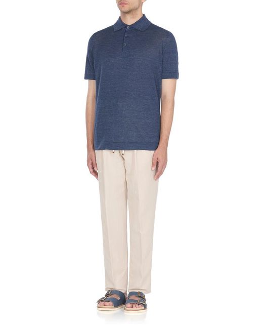 Brunello Cucinelli Blue T-Shirts And Polos for men