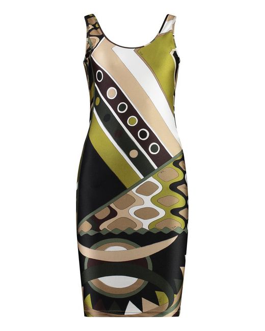 Emilio Pucci Multicolor Printed Lycra Short Dress