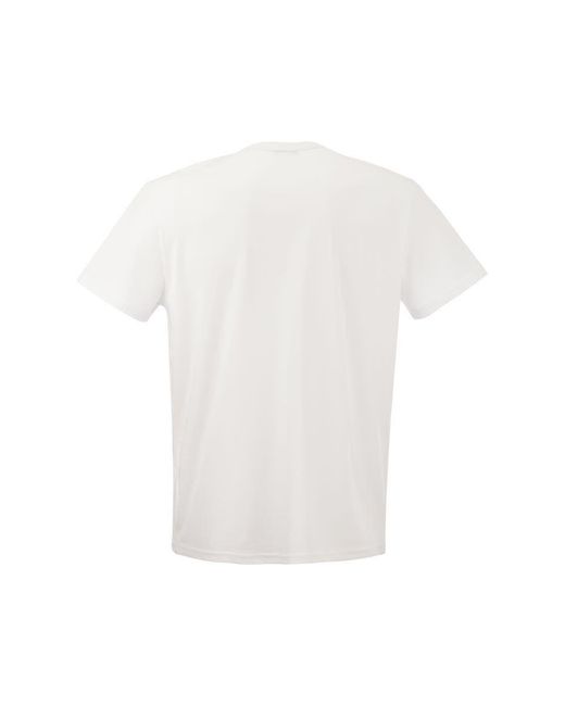 Hogan White Cotton Jersey T-Shirt for men