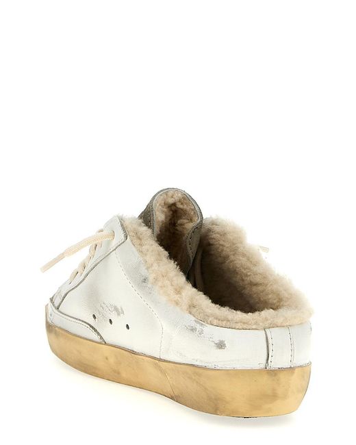 サンダル・ミュール Golden Goose 'Superstar' sabots Super-Star Sabots with white leather star and shearling lining